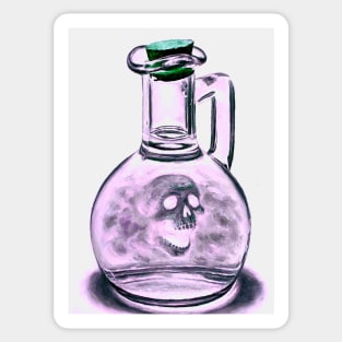 Alchemy poison elixir potion - bottle deadly evil Sticker